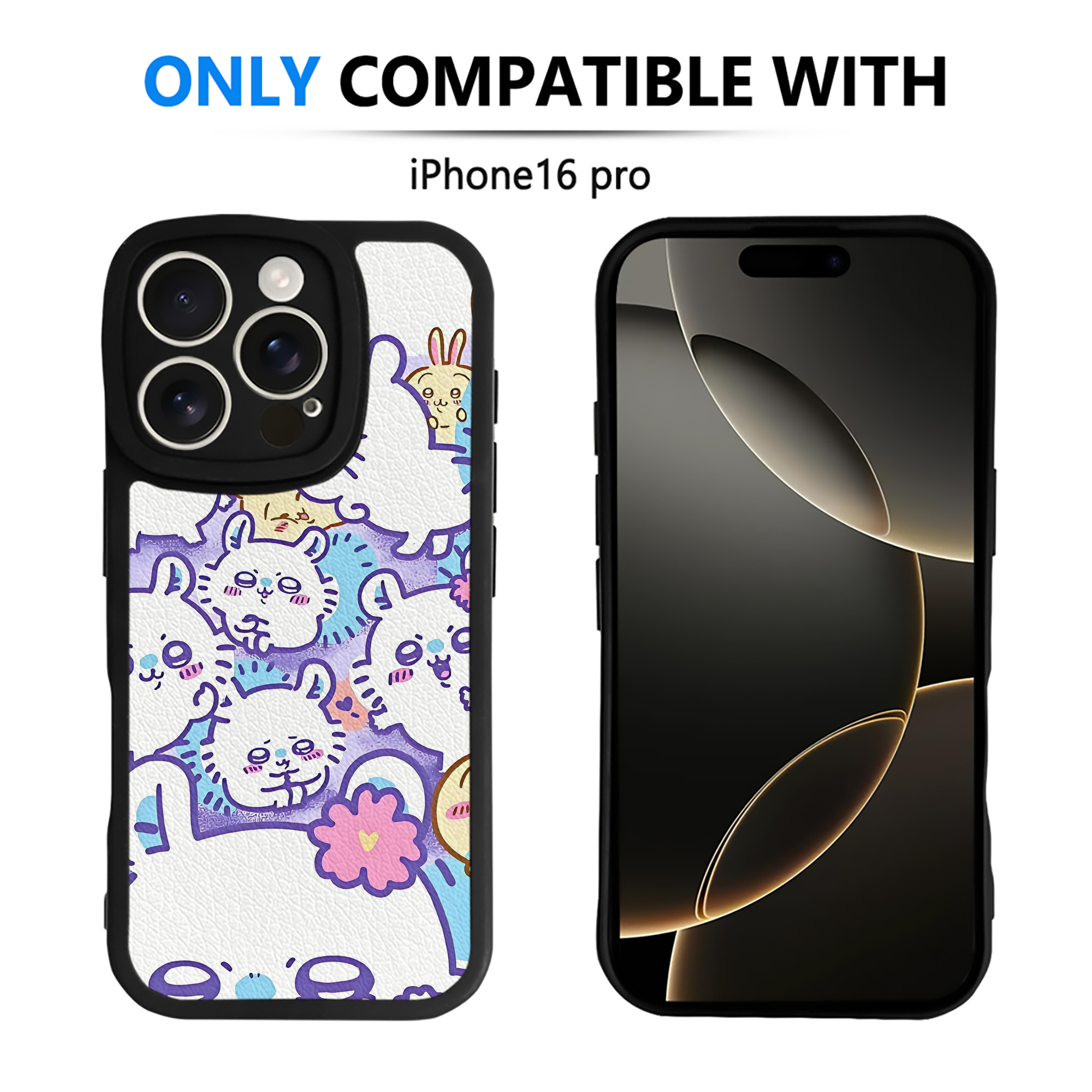 （画像用） ちいかわ Chii-kawa 【iPhone 16シリーズ対応】シリコンスマホケース（レザー調） 材質：シリコン